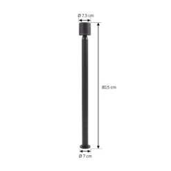Lindby LED-Wegeleuchte Amila, schwarz, Aluminium, IP54