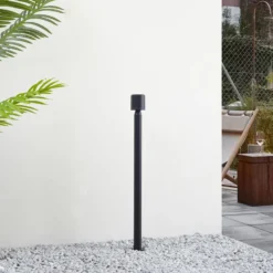 Lindby LED-Wegeleuchte Amila, schwarz, Aluminium, IP54