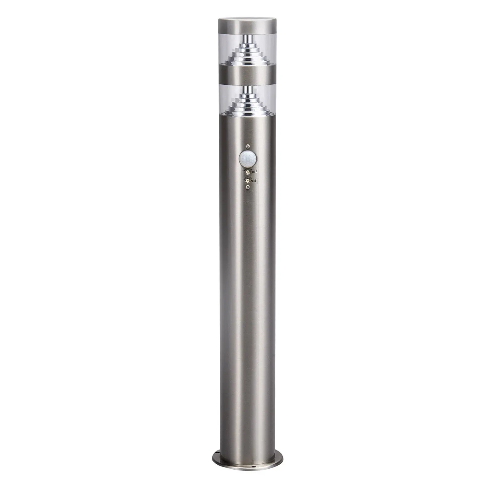 Lindby LED-Wegeleuchte Lanea, 60 cm, grau, Sensor, IP44