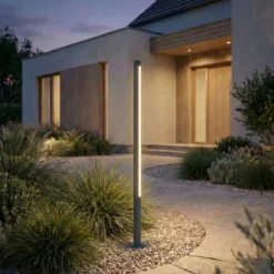 Lindby LED-Wegeleuchte Liravel, Höhe 115 cm, anthrazit, IP65