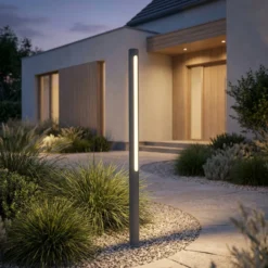 Lindby LED-Wegeleuchte Liravel, Höhe 90 cm, anthrazit, IP65