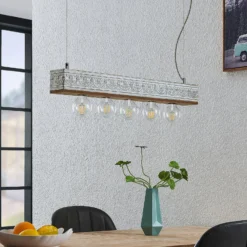 Lindby Mella Hängelampe mit Ornamentmuster, 5-fl.