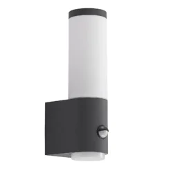 Lindby Okari Außenwandleuchte mit Sensor, gerade