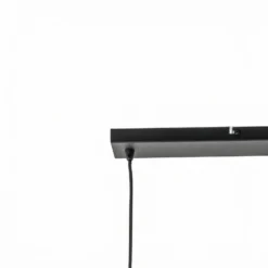 Lindby Pendellampe Jusra, 99cm, 3-flg., schwarz, Metall, E27