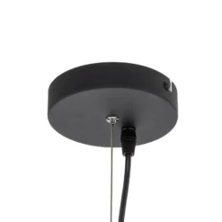 Lindby Pendelleuchte Emilienne, schwarz, goldfarben, Ø 60 cm