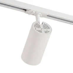 Lindby Schienensystem Linaro, Ø 7 cm, 5-flg., LED, weiß, CCT