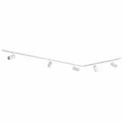 Lindby Schienensystem Linaro, Ø 7 cm, 5-flg., LED, weiß, CCT