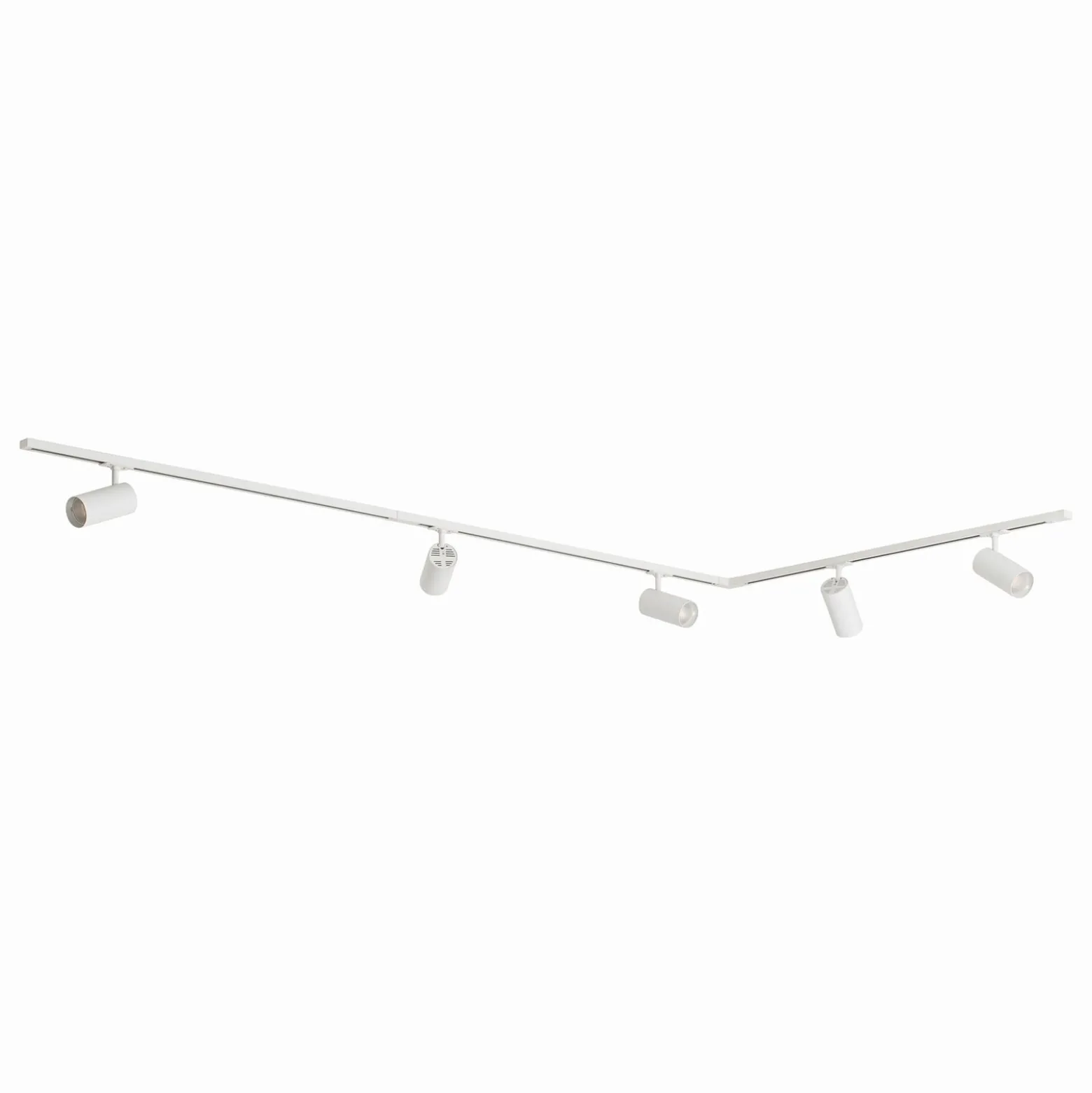 Lindby Schienensystem Linaro, Ø 7 cm, 5-flg., LED, weiß, CCT