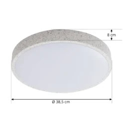 Lindby Smart LED-Deckenlampe Elmor Ø39cm grau RGB CCT Tuya