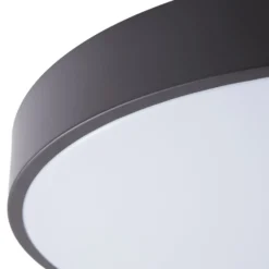Lindby Smart LED-Deckenlampe Innes schwarz 48cm RGB CCT Tuya