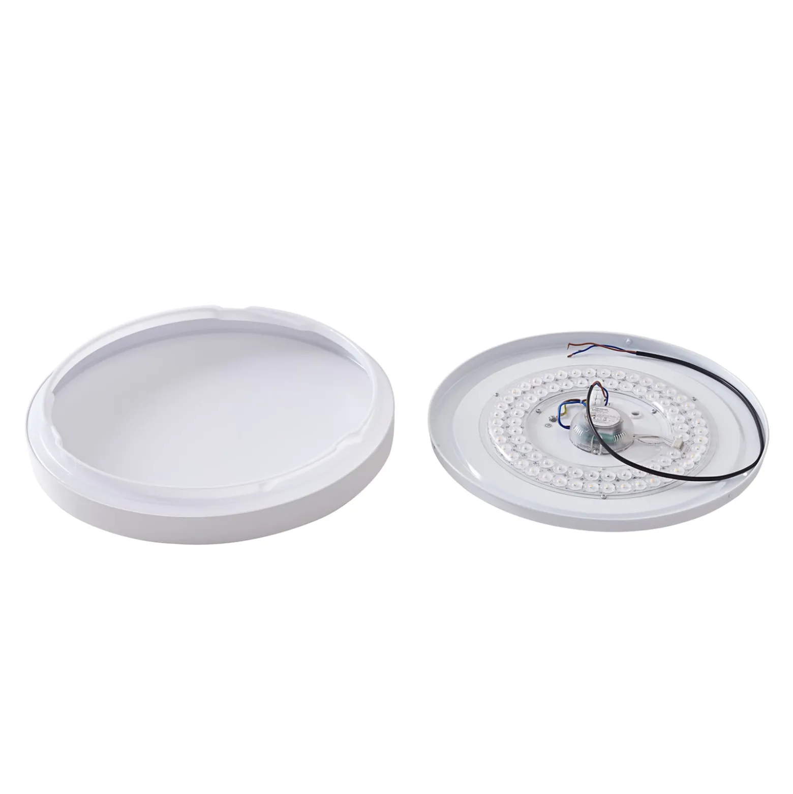 Lindby Smart LED-Deckenlampe Mirren, weiß, Metall, CCT, Tuya