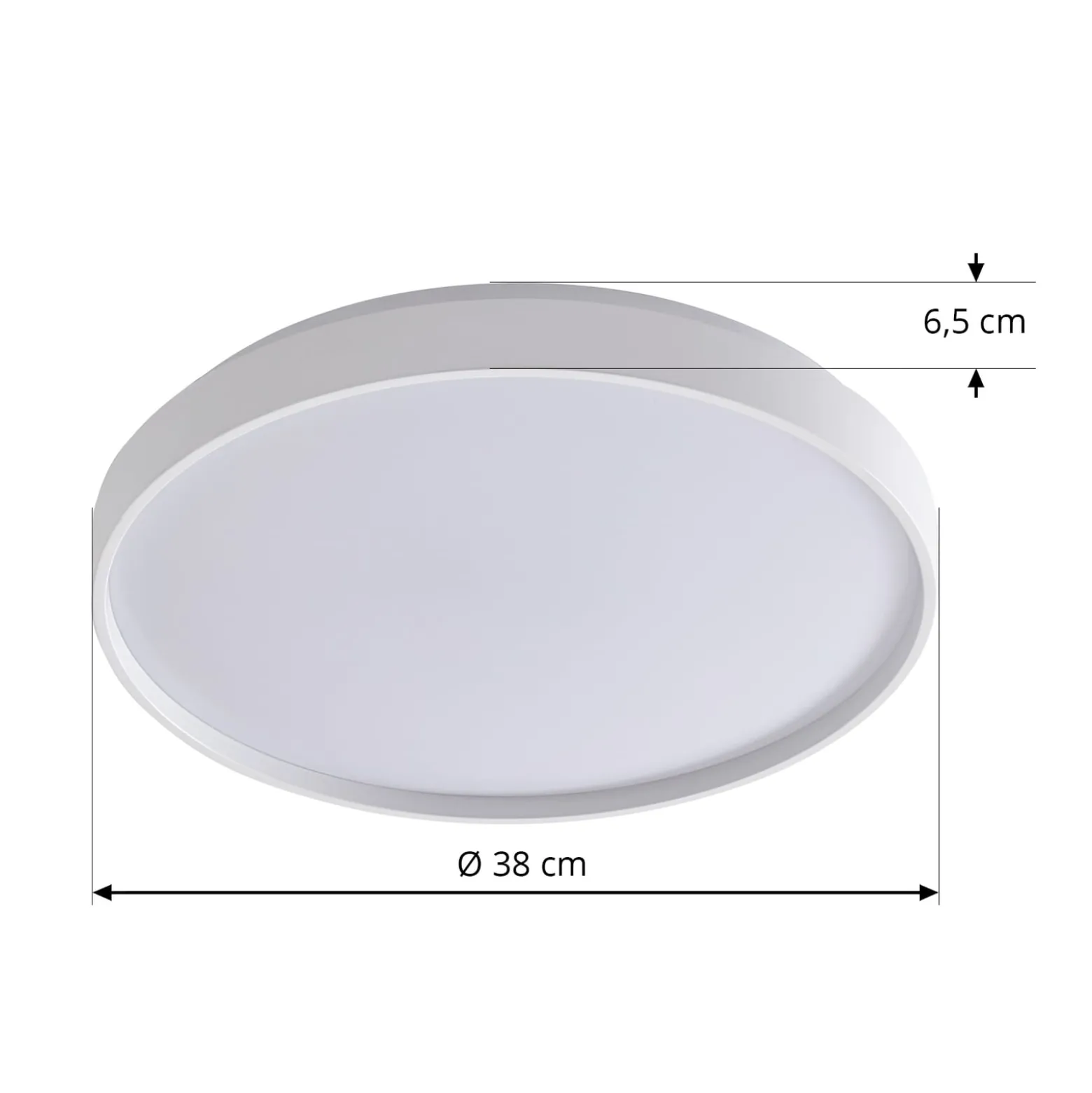 Lindby Smart LED-Deckenlampe Mirren, weiß, Metall, CCT, Tuya