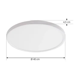 Lindby Smart LED-Deckenleuchte Denora, weiß, RGB, CCT, Tuya