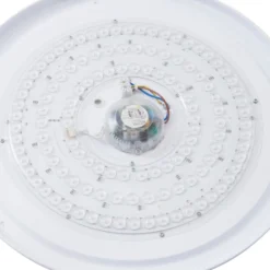 Lindby Smart LED-Deckenleuchte Innes Holz Ø51cm RGB CCT Tuya