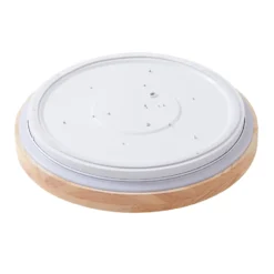 Lindby Smart LED-Deckenleuchte Mirren Holz Ø49,5cm CCT Tuya
