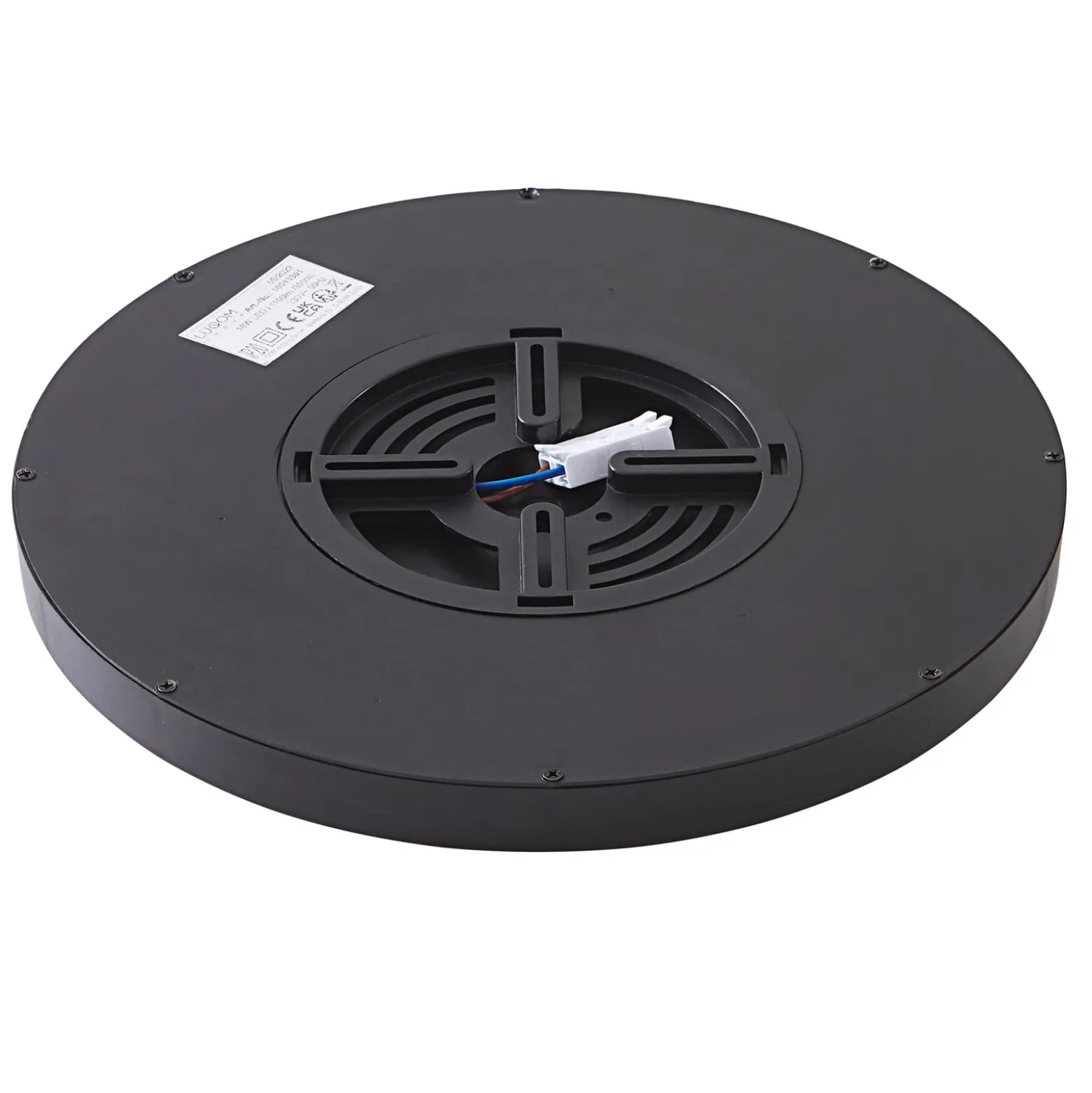 Lindby Smart LED-Deckenleuchte Pravin, Ø 30 cm, CCT, schwarz