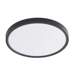 Lindby Smart LED-Deckenleuchte Pravin, Ø 30 cm, CCT, schwarz