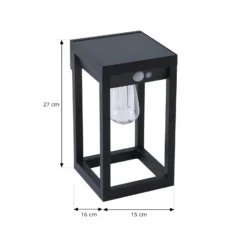 Lindby Smart LED-Solarwandlampe Enea, Sensor, CCT, RGB, Tuya