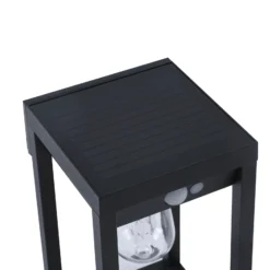 Lindby Smart LED-Solarwandlampe Enea, Sensor, CCT, RGB, Tuya