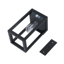Lindby Smart LED-Solarwandlampe Enea, Sensor, CCT, RGB, Tuya