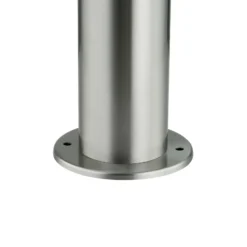 Lindby Sockellampe Statius, silber, Edelstahl, Sensor, 45 cm