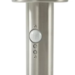 Lindby Sockellampe Vedran, 45 cm, Edelstahl, Sensor