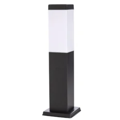 Lindby Sockelleuchte Honula, 45 cm, dunkelgrau, IP44, E27