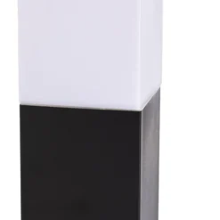 Lindby Sockelleuchte Honula, 45 cm, dunkelgrau, IP44, E27