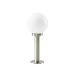 Lindby Sockelleuchte Vedran, Höhe 45 cm, PMMA, Edelstahl