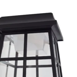 Lindby Solar-LED-Wandleuchte Latarka, Höhe 24 cm, Sensor