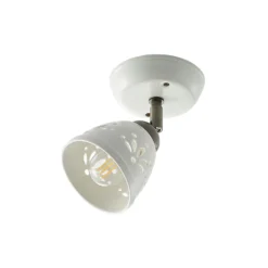 Lindby Strahler Sanrike, Höhe 16 cm, 1-flg., weiß, Keramik