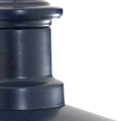 Lindby Wandleuchte Eloretta, schwarz/blau, Stahl, IP44, E27