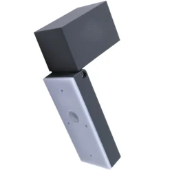 Lindby Wandleuchte Othil, Sensor, anthrazit, Metall, IP44