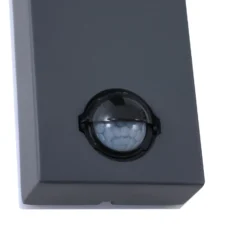 Lindby Wandleuchte Othil, Sensor, anthrazit, Metall, IP44
