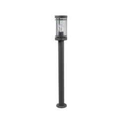 Lindby Wegelampe Djori, 80 cm, anthrazit, Edelstahl, E27