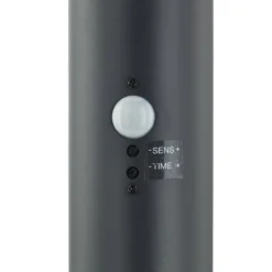 Lindby Wegelampe Statius, anthrazit, Eisen, 100 cm, Sensor