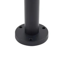 Lindby Wegeleuchte Bolgar, schwarz, Metall, Glas, 15 cm