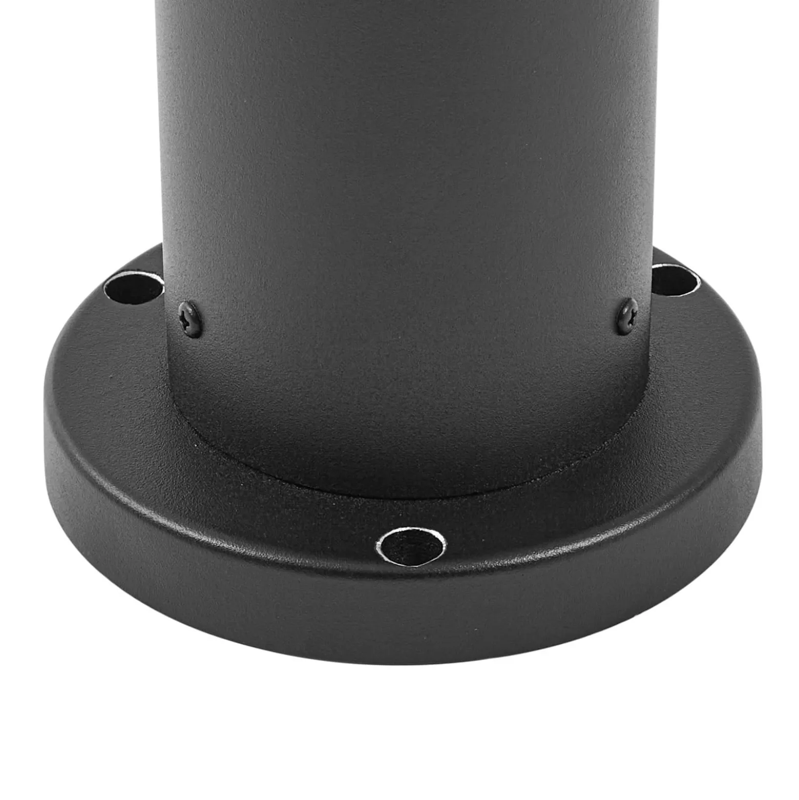 Lindby Wegeleuchte Dangan, schwarz/weiß, 90 cm, Glas, Sensor