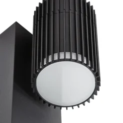 Lindby Wegeleuchte Enerio, schwarz, Steckdose, 80 cm, GU10