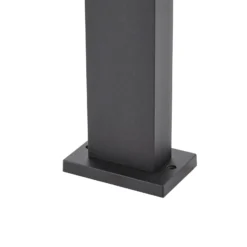 Lindby Wegeleuchte Enerio, schwarz, Steckdose, 80 cm, GU10