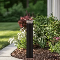 Lindby Wegeleuchte Halvar, 50 cm, schwarz, IP65, GU10
