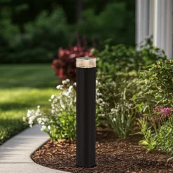 Lindby Wegeleuchte Halvar, 50 cm, schwarz, IP65, GU10