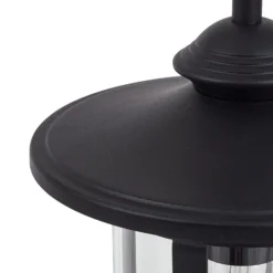 Lindby Wegeleuchte Zayn, schwarz, Glas, Höhe 109 cm, IP65