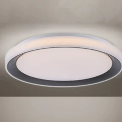 LOLA Smart Disc LED-Deckenlampe schwarz/weiß, RGBW