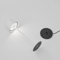 LOOM DESIGN LED-Akku-Terrassenleuchte Modi, weiß 36 cm CCT