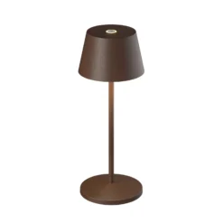 LOOM DESIGN LED-Akku-Tischleuchte Modi Micro, IP65, corten