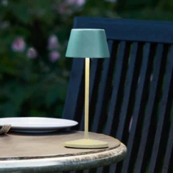 LOOM DESIGN LED-Akku-Tischleuchte Modi Micro, IP65, grün