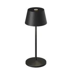 LOOM DESIGN LED-Akku-Tischleuchte Modi Micro, IP65, schwarz
