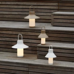 LOOM DESIGN LED-Akku-Tischleuchte Shadow Small, weiß, IP65