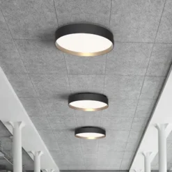 LOOM DESIGN LED-Deckenlampe Lucia schwarz/goldfarben Ø 45 cm